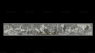 Art pano (Forest dwellers, PH_0299) 3D models for cnc